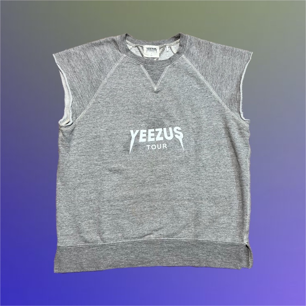 YEEZUS Tour Metallica drip style cutoff sweatshirt